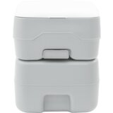 vidaXL Kamperska Kema Siva Telesa + Bela Pokrov Ni primerno | Shoptok.si