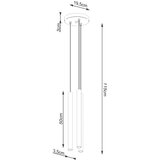  Sollux SL.1273 - Zavesni luster PASTELO na sajli 3xG9/8W/230V beton | Eponuda.com