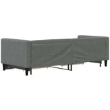 Dnevni krevet na razvlačenje tamnosivi 80 x 200 cm od tkanine | shoptok.hr