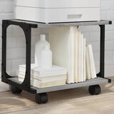 vidaXL Stalak za pisač 2 razine siva boja hrasta 41x28x33,5 cm drveni | shoptok.hr