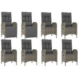  9-dijelni vrtni blagovaonski set sivi od poliratana Siva Dužina stola 190 cm | shoptok.hr