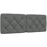 vidaXL Vzglavna stranica temno siva 120 cm blago Cene