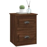  Zidni noćni ormarići 2 kom smeđa boja hrasta 41,5x36x53 cm | shoptok.hr