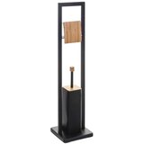 Msv držalo za WC papir in ščetko, črno 160926B | Shoptok.si