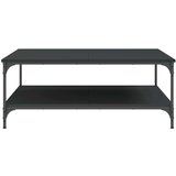  Stolić za kavu crni 100 x 100 x 40 cm od konstruiranog drva | shoptok.hr