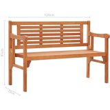  Sklopiva vrtna klupa 120 cm od masivnog drva eukaliptusa | shoptok.hr