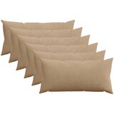  Presvlaka za jastuk 6 pcs HEERLEN Smeđa 40 x 70 cm Kord | shoptok.hr