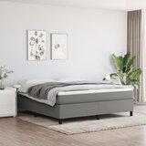 The Living Store Posteljni okvir temno siv 160x200 cm blago - Box Spring Posteljni Okvir, (21516793) Cene