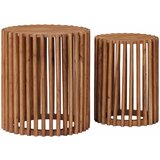  Set ručno rađenih bočnih stolova 2 pcs Smeđa 40 x 40 x 45 cm | shoptok.hr