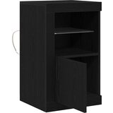  LED komoda 2 pcs Crni hrast 41 x 37 x 67 cm Konstruirano drvo | shoptok.hr