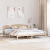 vidaXL Krevet s Uzglavljem 200x200 cm Masivna Borovina | shoptok.hr
