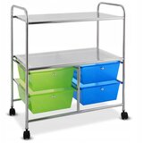 Costway OMARICA KOMODA NA KOLESIH PREDALI ORGANIZATOR, (5000489836) | Shoptok.si