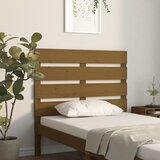 vidaXL posteljno vzglavje medeno rjavo 100x3x80 cm trdna borovina Cene