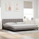  Posteljni okvir brez vzmetnice taupe 200x200 cm blago, (22053382) Cene