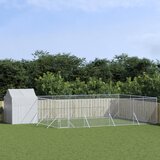 vidaXL Vanjski kavez za pse s krovom srebrni 6x6x2 5 m pocinčani čelik Cijene
