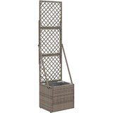  Vrtni saksija s rešetkom Siva 35 x 30 x 135 cm poliratan | Eponuda.com