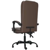  Masažni uredski naslonjač od umjetne kože smeđi | shoptok.hr