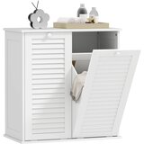 HOMCOM Omara za perilo MDF 70D x 38Š x 73V cm Bela, (5000279373) | Shoptok.si