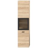 MID.YOU Srednje Visoka Omara Boston, Barva Hrasta S Steklom | Shoptok.si