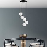 Opviq Luster Orbıtal-15-14016, 40x40x115cm, IP20, Crno-beli Cene