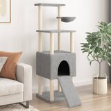 vidaXL Penjalica za mačke sa stupovima za grebanje svjetlosiva 153 cm | shoptok.hr
