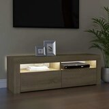  TV ormarić s LED svjetlima boja hrasta sonome 120 x 35 x 40 cm Smeđa | shoptok.hr