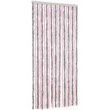 Furnova Zavesa proti mrčesu srebrno siva in roza 90x200 cm šenilja, (21918191) | Shoptok.si