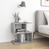 vidaXL Nočna omarica betonsko siva 50x30x51,5 cm iverna plošča Cene