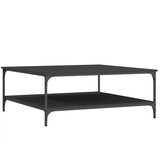  Stolić za kavu crni 100 x 100 x 40 cm od konstruiranog drva | shoptok.hr