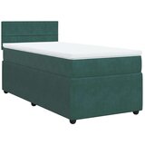 vidaXL Box spring krevet s madracem tamnozeleni 90x200 cm baršunasti | shoptok.hr