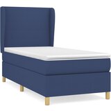 Maison Chic Box spring postelja - Vzmetna postelja z vzmetnico modra 90x190 cm blago SL19853, (21880755) | Shoptok.si