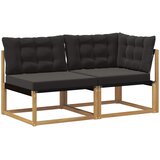  Set vanjskih sofa Čvrsto drvo akacije Bijela | shoptok.hr