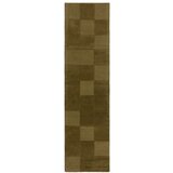 Flair Rugs Kaki zelena ručno rađena vunena staza 60x230 cm Checkerboard – | shoptok.hr