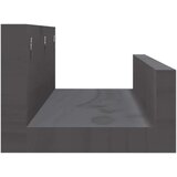 vidaXL Stenske police 2 kosa siva 50x12x9 cm trdna borovina | Shoptok.si