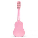ECO TOYS drvena gitara za decu sa metalnim žicama pink | ePonuda.com