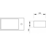 Minotti lavabo nadgradni 405x205x105 levi | Eponuda.com