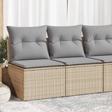 vidaXL 4-dijelni set vrtnih sofa s jastucima bež od poliratana bagrem Cijene