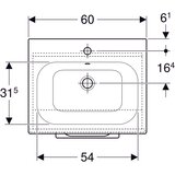 Geberit SELNOVA SQUARE 600 ORMARIĆ SA LAVABOOM 1 VRATA BELA SJAJ GEBERIT | ePonuda.com