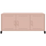 vidaXL TV ormarić ružičasti 100,5 x 39 x 43,5 cm hladno valjani čelik | shoptok.hr