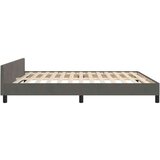  Posteljni okvir z vzglavjem temno siv 160x200 cm žamet, (20795134) | Shoptok.si