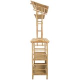 Vanjski bar stol s pohranom Prirodna 110 x 50 x 210 cm Bambus | shoptok.hr