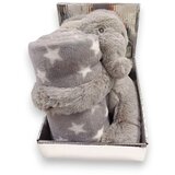 Baby Bear Origin BBO Set Igračka + Ćebence (B230142) – Elephant Grey 100x75cm Cene