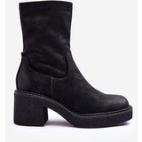 Sergio Leone Women's Boots on Massive Heel Black Tozanna | Shoptok.si