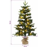 Mini božićno drvce 90 cm 50 LED lampica Topla bijela PVC i PE | shoptok.hr