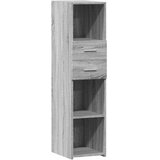  Visoka komoda siva boja hrasta 30x42,5x124 cm konstruirano drvo | Eponuda.ba