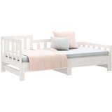  Izvlečna dnevna postelja bela 2x(90x200) cm trdna borovina, (20787813) | Shoptok.si