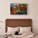  Slika - Franz Marc – The Red Horses (Grazing Horses IV) 30x20 Na talijanskom platnu | shoptok.hr