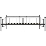 vidaXL Okvir za dnevni ležaj crni metalni 90 x 200 cm | shoptok.hr