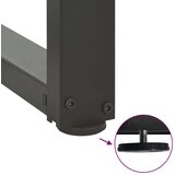  Noge za barsko mizo v obliki črke T 2 kosa antracit 40x35x(110-111) cm jeklo | Shoptok.si