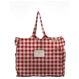 Really Nice Things platnena torba za kruh linen bag red vichy